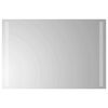 vidaXL Lustro łazienkowe LED przezroczysty 60 x 40 cm szkło hartowane