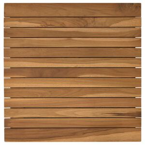 vidaXL Blat stołu 50 x 50 x 3,5 cm Kwadrat Lite drewno teakowe