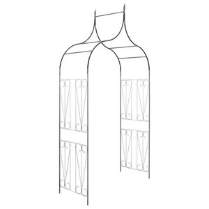 vidaXl Pergola ogrodowa do roślin pnących, ciemnozielona