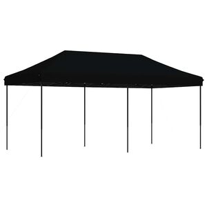vidaXL Składany namiot imprezowy typu pop-up, czarny, 580x292x315 cm