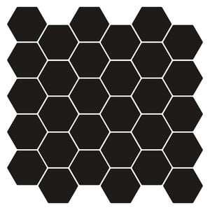vidaXL Płytka heksagonalna 10 pcs Czarny 30 x 30 cm Poliuretan i PET