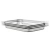 vidaXL Pojemniki gastronomiczne 4 szt., GN 1/1, 40 mm, stal nierdzewna