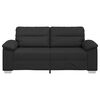 vidaXL Sofa 2-osobowa czarna 180x81x84 cm ze sk&oacute;ry ekologicznej