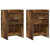 vidaXL Szafki nocne 2 pcs Dąb wędzony 40 x 30 x 60 cm