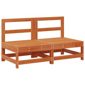 vidaXL Sofa Środkowa do Ogrodu Lite drewno sosnowe Woskowy Brąz