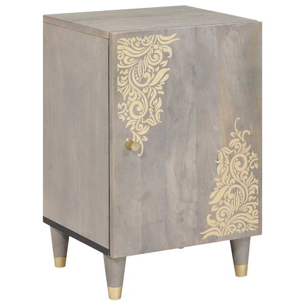 vidaXL Szafka Łazienkowa Szary 38 x 33 x 58 cm Drewno z mango