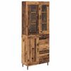 vidaXL Highboard 2 szt. Stare drewno 69,5 x 34 x 180 cm