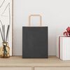 vidaXL Torby papierowe 250 szt. z uchwytami Czarne 18x8x22 cm