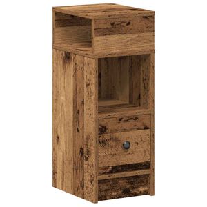 vidaXL Szafka nocna z szufladą Stare drewno 25x31x66 cm
