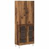 vidaXL Highboard 2 szt. Stare drewno 69,5 x 34 x 180 cm