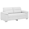 vidaXL Sofa 2-osobowa biała 180x81x84 cm ze sk&oacute;ry ekologicznej