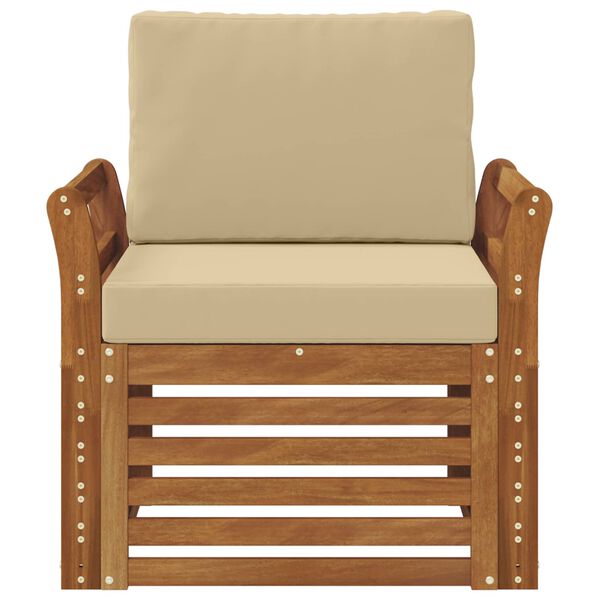 vidaXL Zestaw sof na zewnątrz Lite drewno akacjowe i poliester