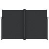 vidaXL Zwijana markiza boczna, czarna, 220x1000 cm
