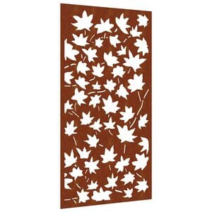 vidaXL Ogrodowa dekoracja ścienna, 105x55 cm, stal kortenowska, klon