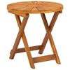 vidaXL Stolik bistro naturalny &Oslash;45 x 45 cm Lite Drewno Akacji