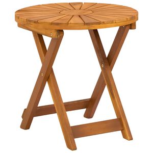vidaXL Stolik bistro naturalny &Oslash;45 x 45 cm Lite Drewno Akacji