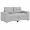 vidaXL Sofa dwuosobowa Szary chmur 160 cm tkanina