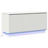 vidaXL Szafka pod telewizor Ze LED Lights Biały 100 x 38 x 49 cm