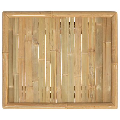 vidaXL Stolik ogrodowy, 65x55x30 cm, bambusowy