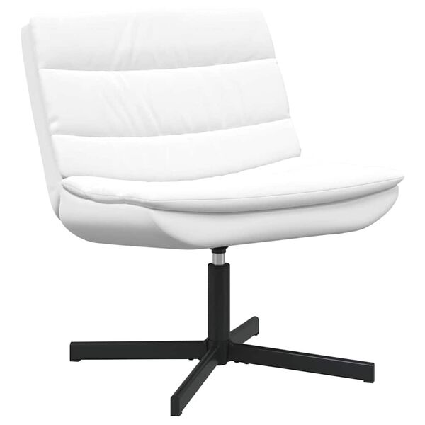 vidaXL Fotel obrotowy Biały 63 x 75 x 76 cm PU