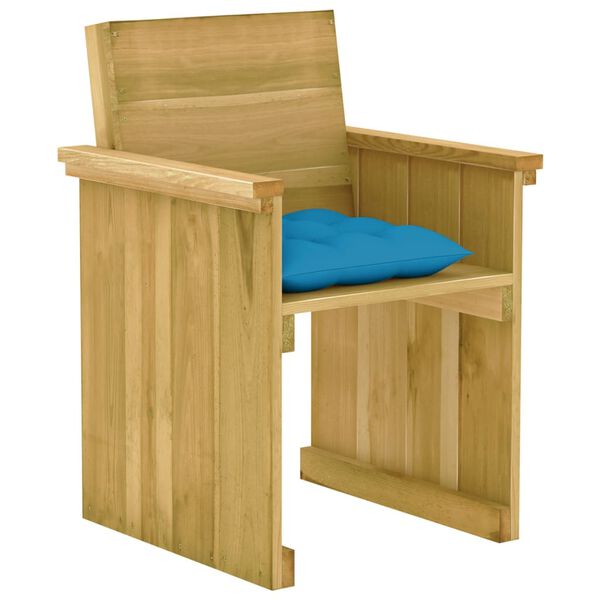 vidaXL 5-cz. zestaw mebli ogrodowych z poduszkami, impregnowana sosna