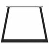 vidaXL Nogi do stołu jadalnego w kształcie litery V 3 szt. Czarne 100x(72-73,3) cm Stal