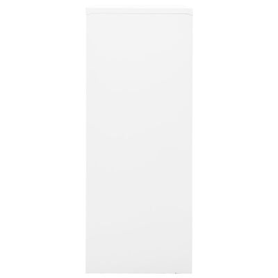 vidaXL Szafka biurowa, biała, 90x40x102 cm, stalowa