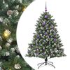 vidaXL Sztuczna choinka Zielony 150 cm PVC, plastik i stal