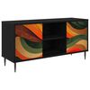 vidaXL Szafka pod telewizor BONN 102 x 33 x 51 cm Czarny dąb