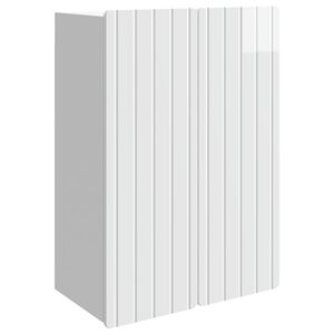 vidaXL Szafka ścienna Biały wysoki połysk 66 x 34,5 x 92 cm