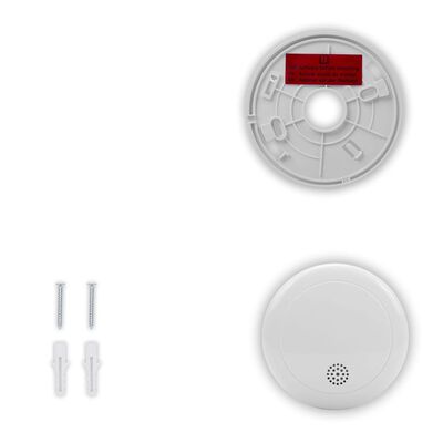 Smartwares Czujnik dymu z alarmem, 12x9x4 cm, biały