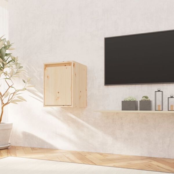 vidaXL Szafka ścienna, 30x30x40 cm, lite drewno sosnowe