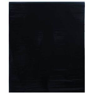 vidaXL Folia okienna statyczna, matowa, czarna, 45x500 cm, PVC