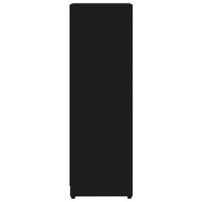 vidaXL Szafka łazienkowa, czarna, 30x30x95 cm, płyta wiórowa