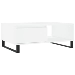 vidaXL Stolik kawowy, biały, 90x60x35 cm, materiał drewnopochodny