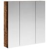 vidaXL Szafka z lustrem do łazienki Stare drewno 70 x 14,5 x 70 cm