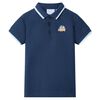 Koszulka dziecięca polo, ciemnoniebieska, 92