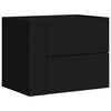 vidaXL Wiszące szafki nocne, 2 szt., czarne, 45x30x35 cm