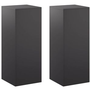 vidaXL Stojak na rośliny 2 szt. Czarny 40 x 40 x 100 cm Stal