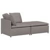 vidaXL Sofa modułowa z podn&oacute;żkiem i poduszkami Tkanina Taupe