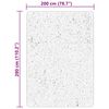 vidaXL Dywan HUARTE z kr&oacute;tkim włosiem, kremowy, 200x280 cm