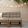vidaXL Ogrodowa sofa środkowa, miodowy brąz, lite drewno sosnowe