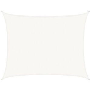 vidaXL Żagiel przeciwsłoneczny, 160 g/m&sup2;, biały, 6x7 m, HDPE