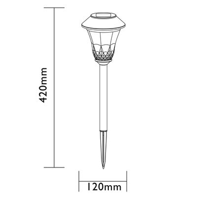 Luxform Lampy ogrodowe LED Tropez, 3 szt., komplet akcesoriów