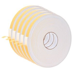 vidaXL Taśma samoprzylepna z pianki 5 szt. Biały 20mm x 10m Pianka CR