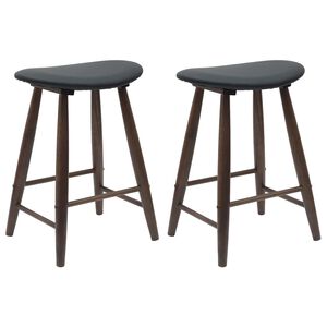 vidaXL Krzesła jadalne 2 pcs Jasny Brąz 46 x 37 x 63 cm Drewno Gumowe