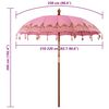 vidaXL Baliński Parasol R&oacute;żowy 215 x 215 x 260 cm