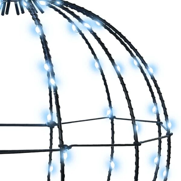 vidaXL Piłka z 160 diodami LED Zimna biel 50 cm Metal