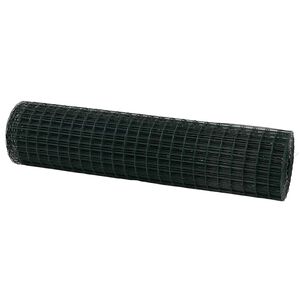 vidaXL Ogrodzenie Euro Zielony 1 x 25 m Żelazo pokryte PVC