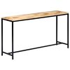 vidaXL Stolik konsola, 140x35x76 cm, lite surowe drewno mango